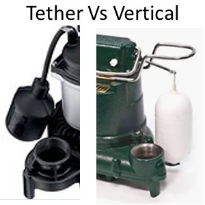 Here's what the tether and vertical look slike when compared.